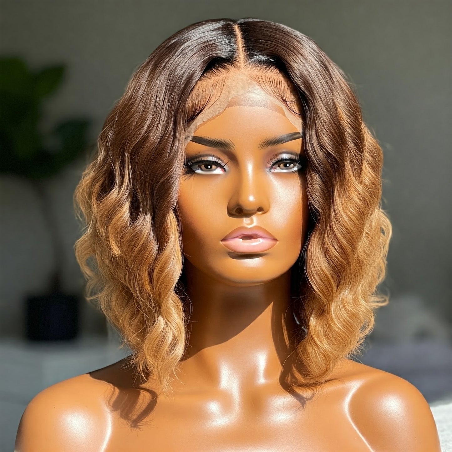 "Aurora - Luxurious Rainbow Highlight Body Wave Lace Front Wig