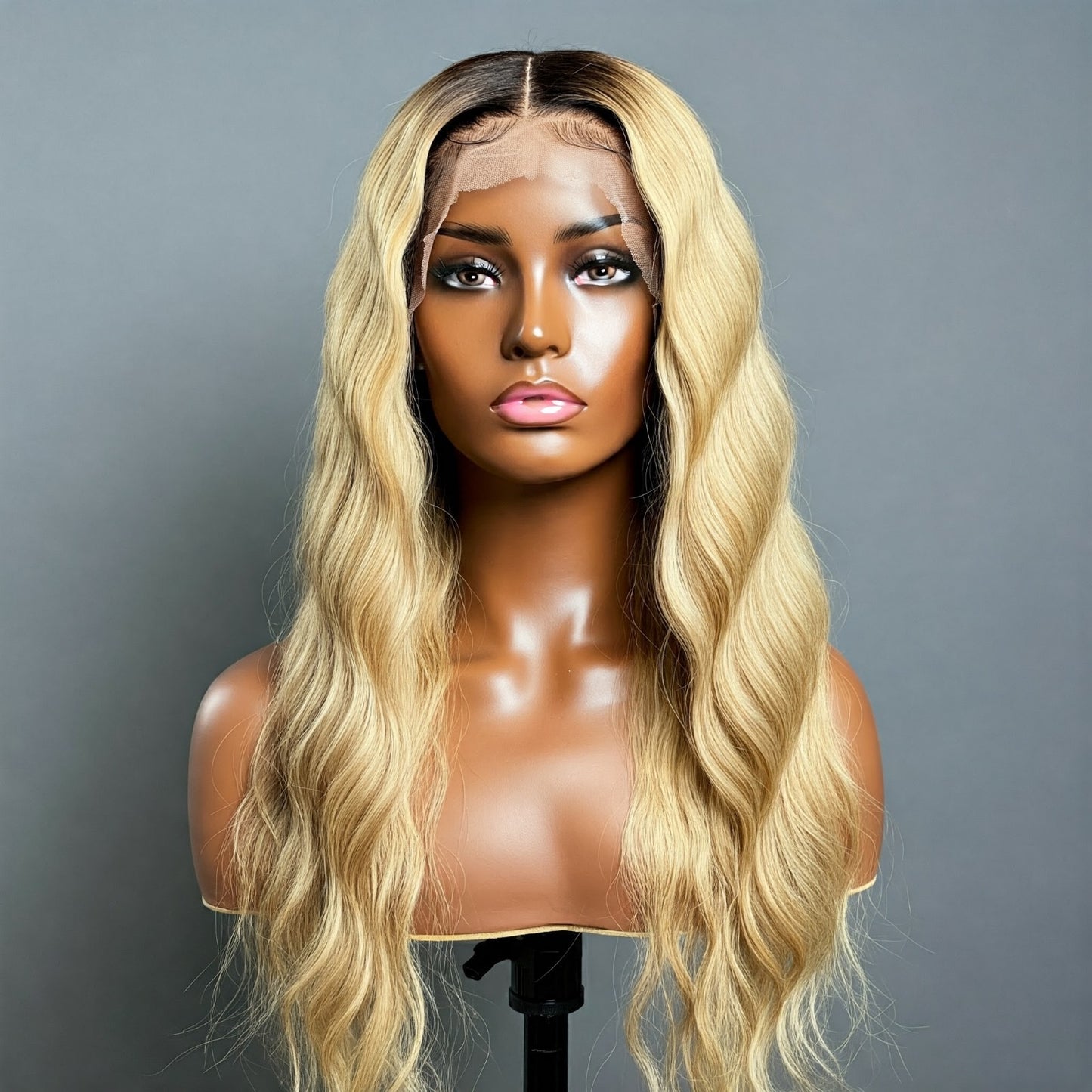 "Olivia - Stunning Highlighted Body Wave Lace Front Wig